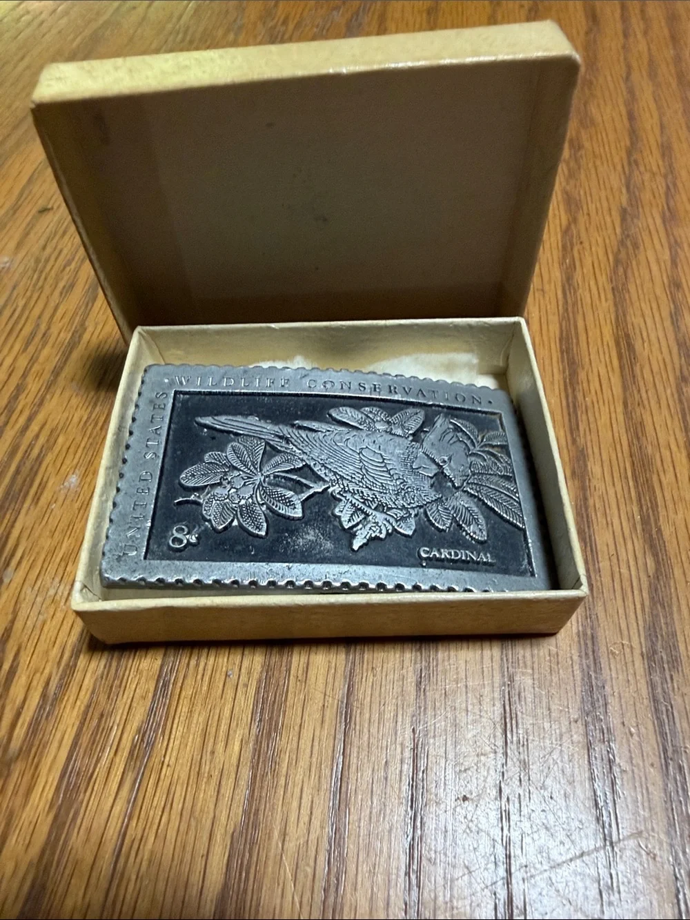 Vintage Pewter U.S. Wildlife Conservation Belt Buckle